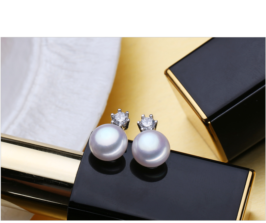 Vintage 925 Silver Pearls Women's Jewelry 4 pcs Set