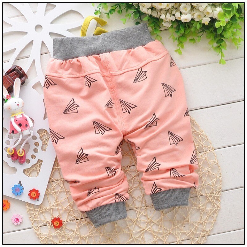 Cartoon Printed Cotton Baby Pants