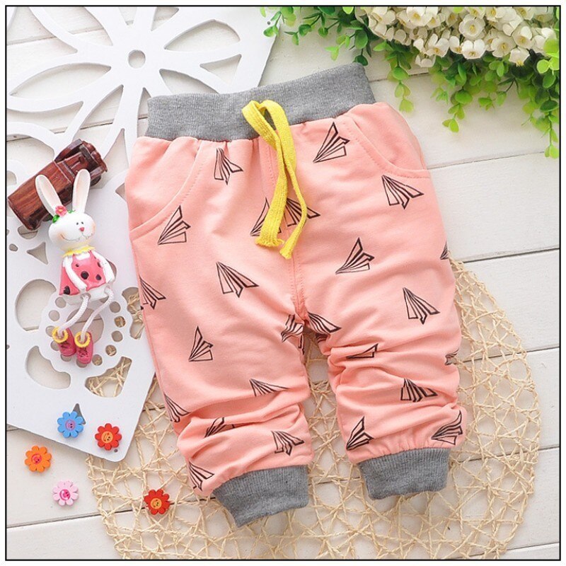 Cartoon Printed Cotton Baby Pants