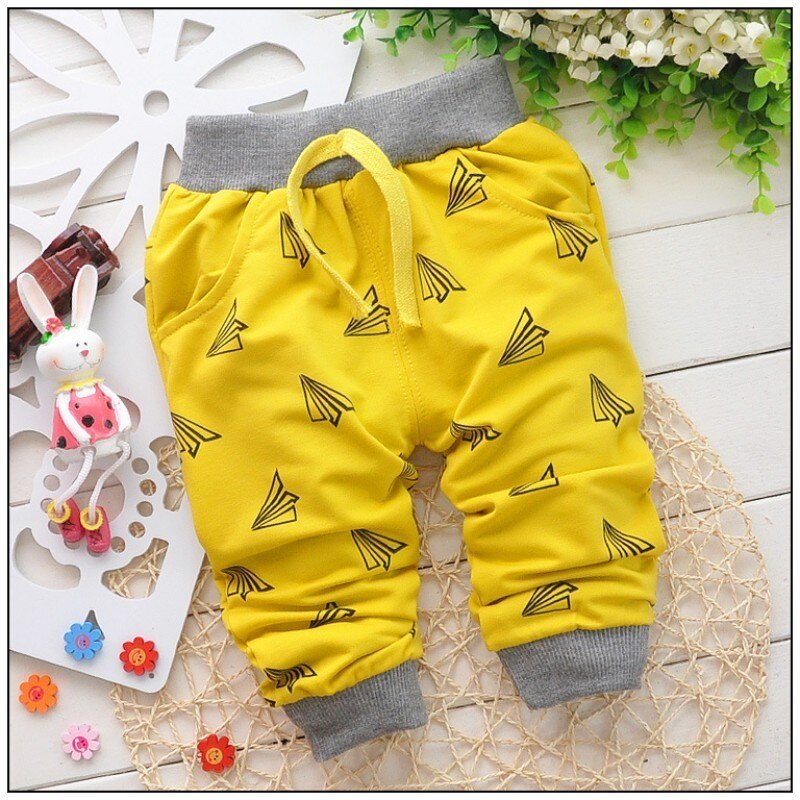Cartoon Printed Cotton Baby Pants