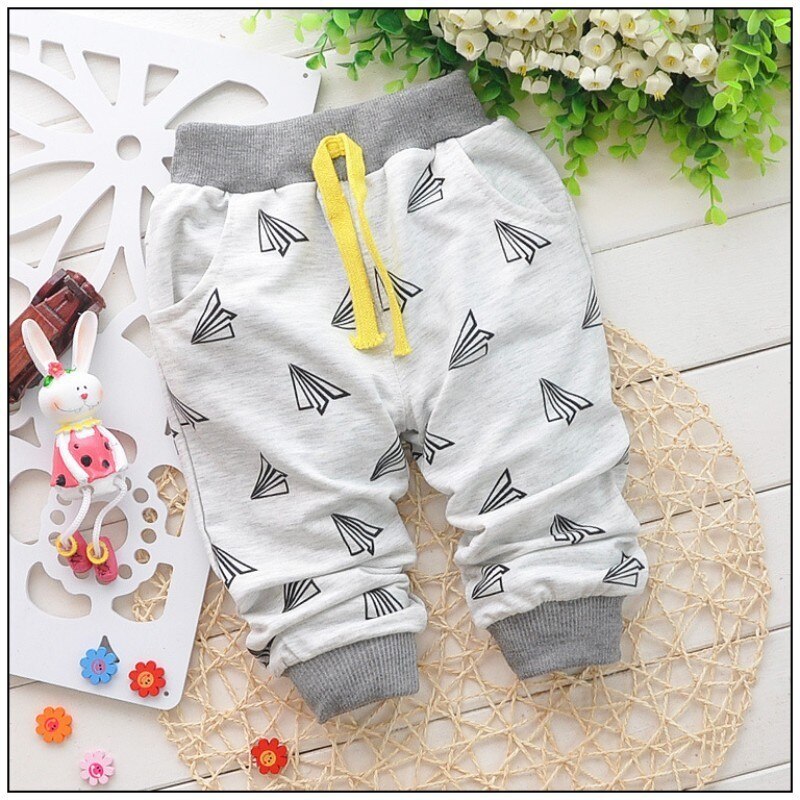 Cartoon Printed Cotton Baby Pants