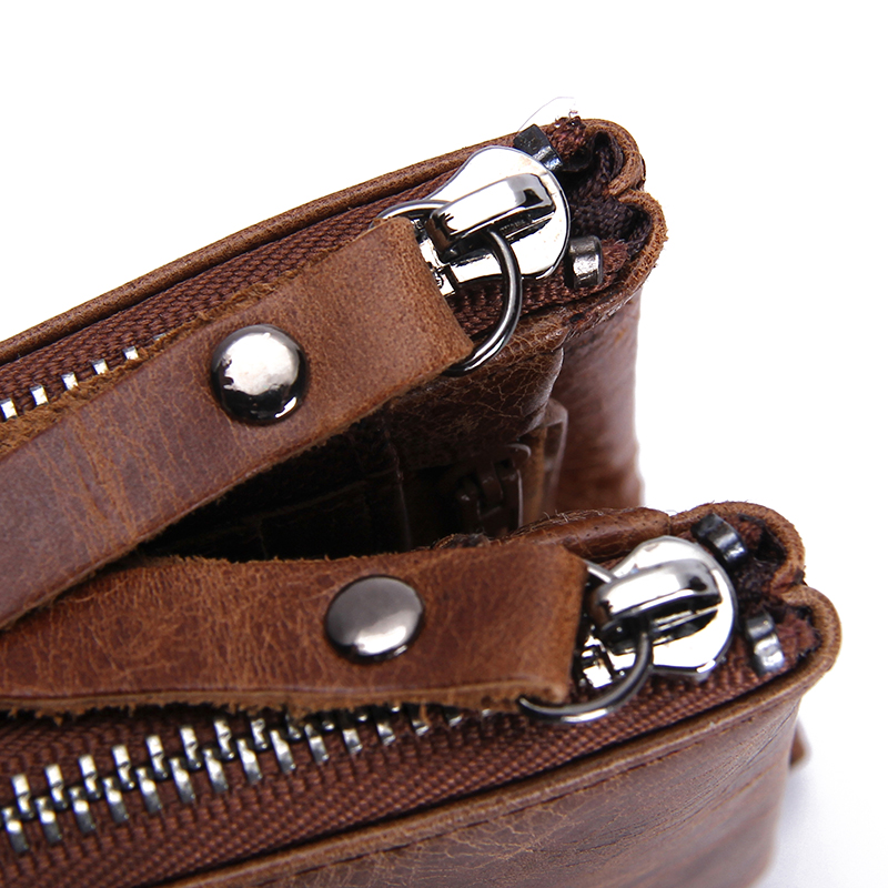 Men's Leather Wallet with Zipper Men's Leather Wallet with Zipper