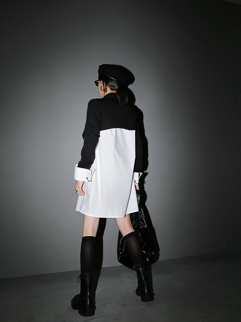 Open Back Cross Front Blazer