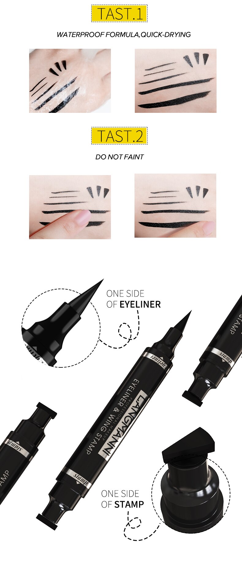 Double-Head Waterproof Liquid Eyeliner Double-Head Waterproof Liquid Eyeliner