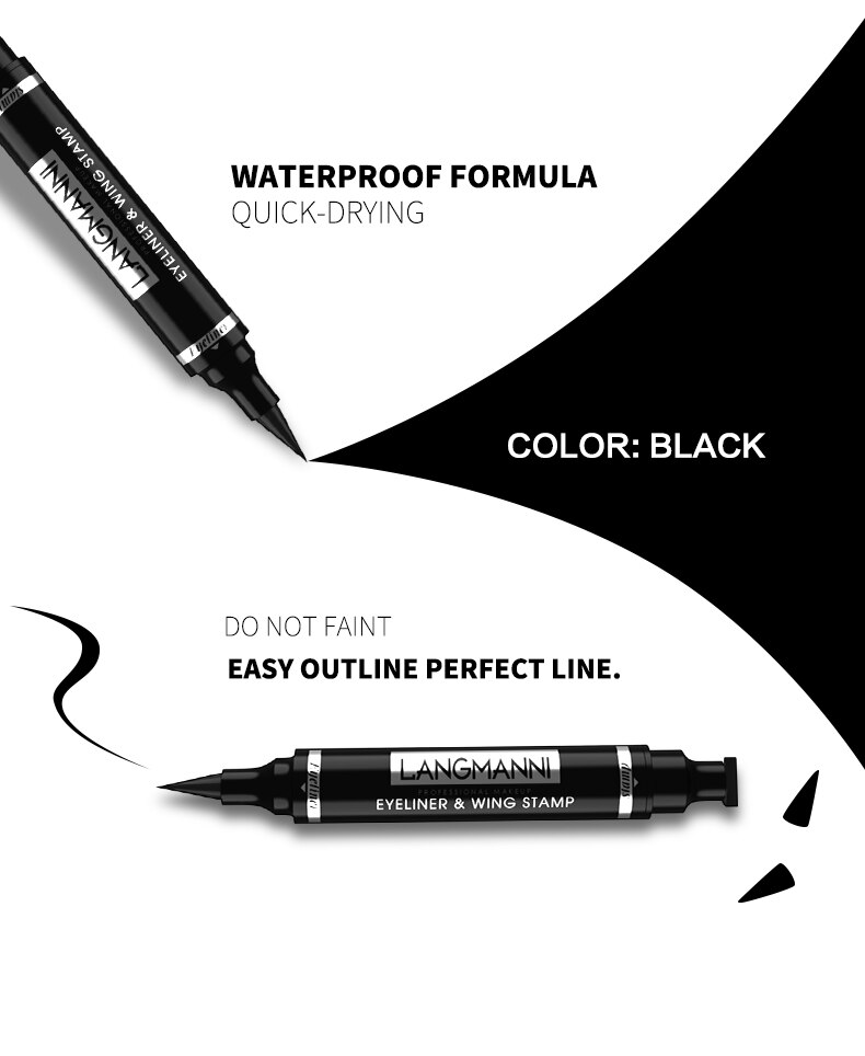 Double-Head Waterproof Liquid Eyeliner Double-Head Waterproof Liquid Eyeliner