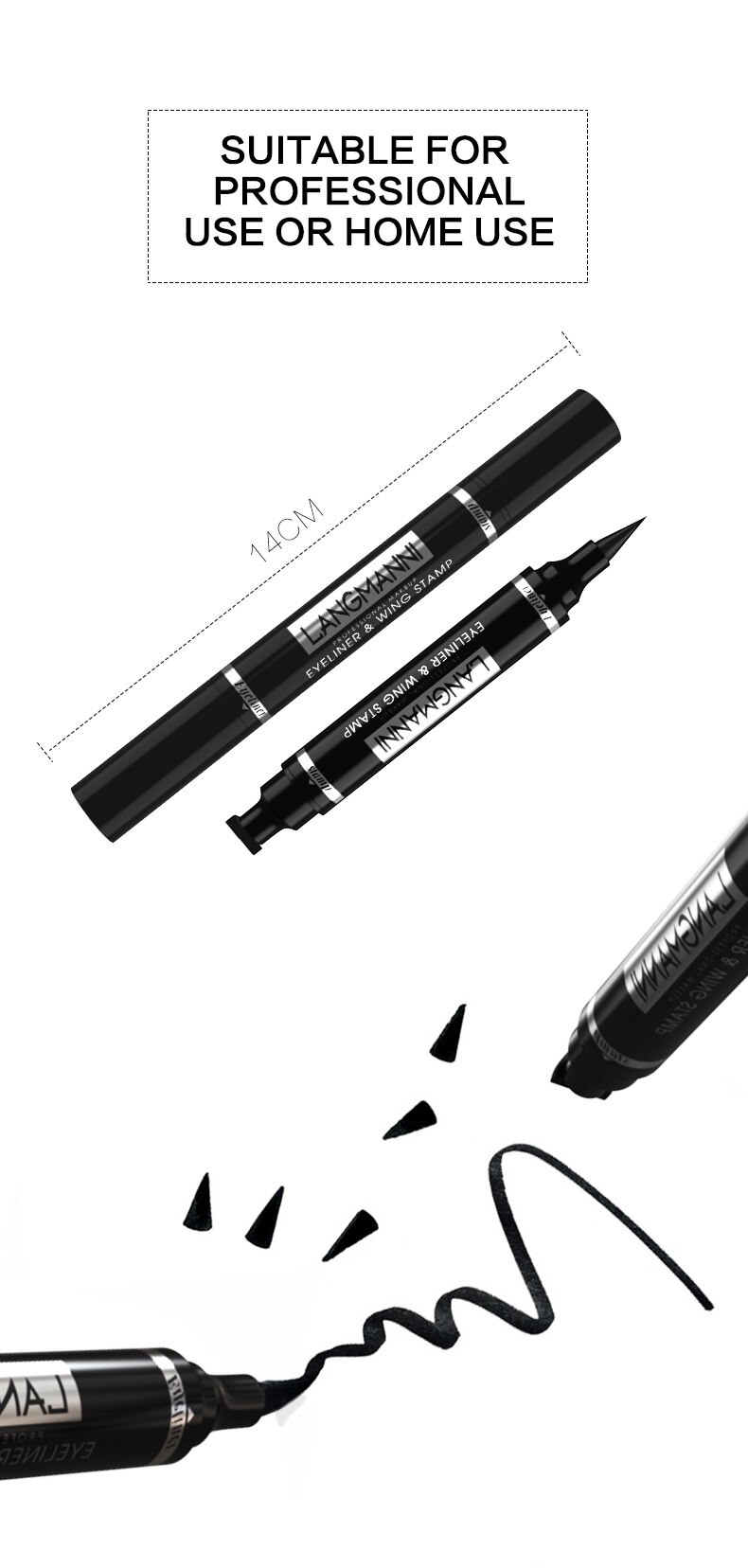 Double-Head Waterproof Liquid Eyeliner Double-Head Waterproof Liquid Eyeliner