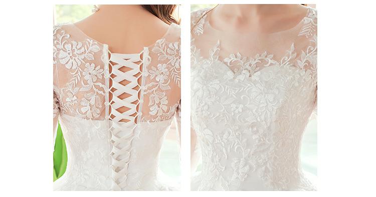Lace Up Wedding Dress for Women