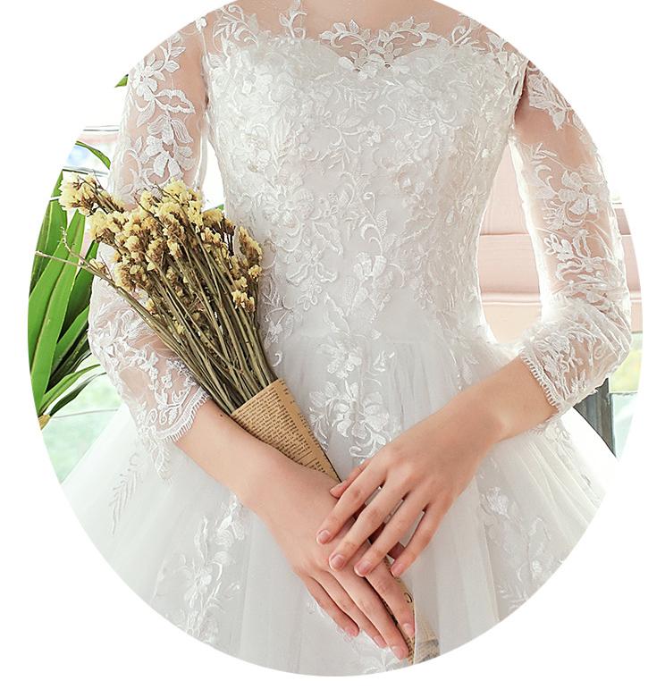 Lace Up Wedding Dress for Women