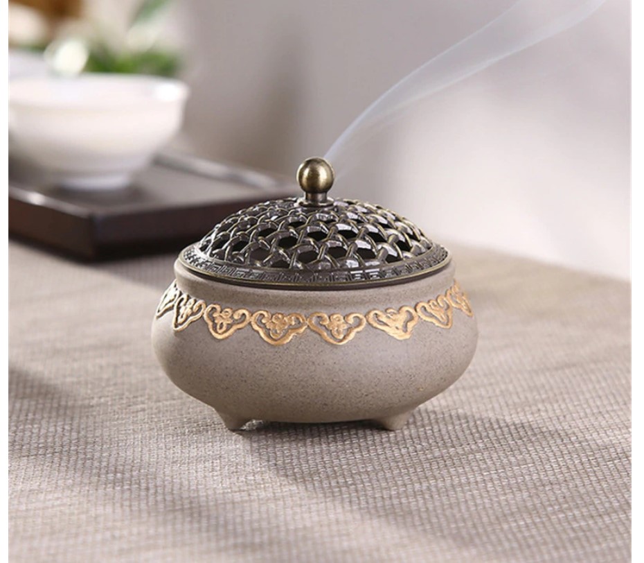 Arabian Nights Themed Ceramic Incense Burner