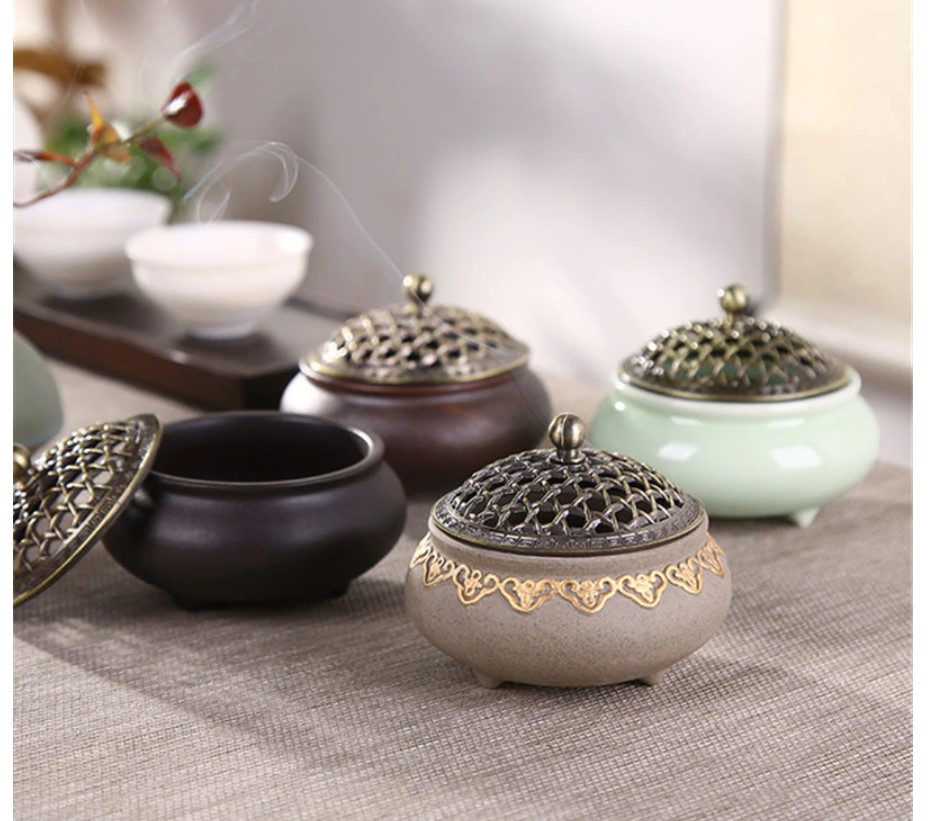 Arabian Nights Themed Ceramic Incense Burner