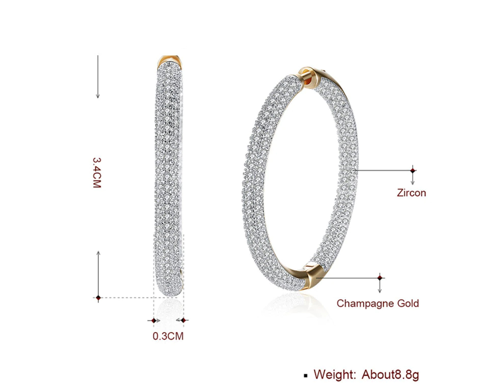 Women's Sterling Silver Big Hoop Earrings Women's Sterling Silver Big Hoop Earrings