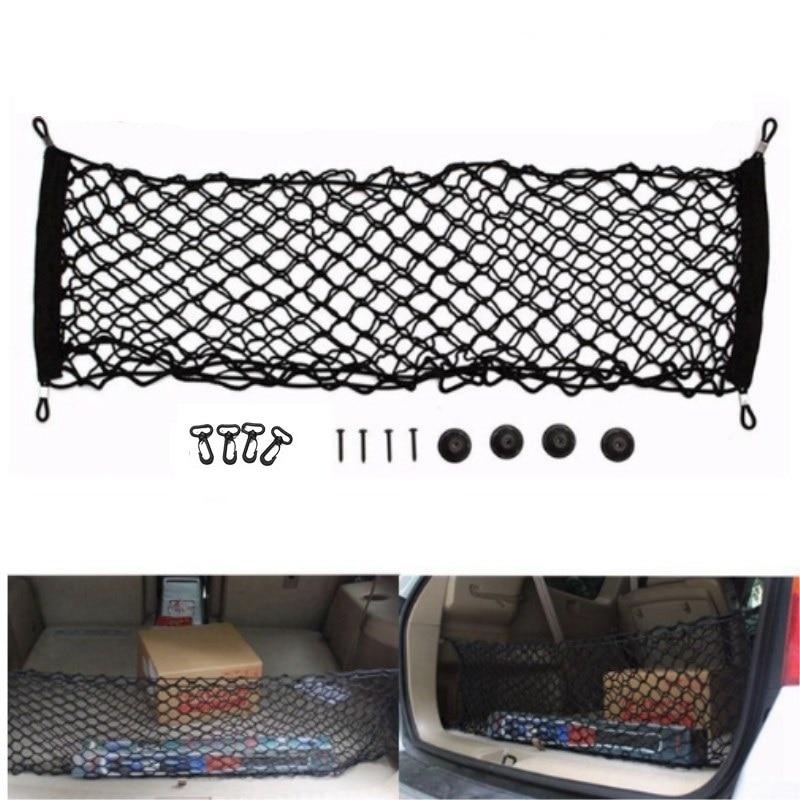 90*40cm Car-styling Boot String Mesh Elastic Nylon Rear Back Cargo Trunk Storage Organizer Luggage Net Holder Auto Accessory