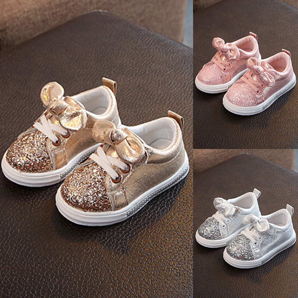 Baby Girls Sequined Sneakers