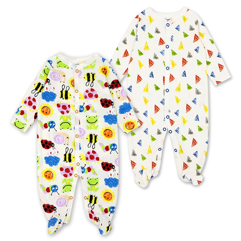 Newborn Baby Cotton Jumpsuits 2 pcs Set