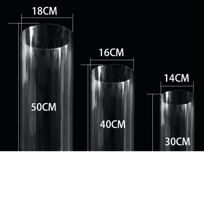 Clear Acrylic Stands for Wedding 3 pcs Set