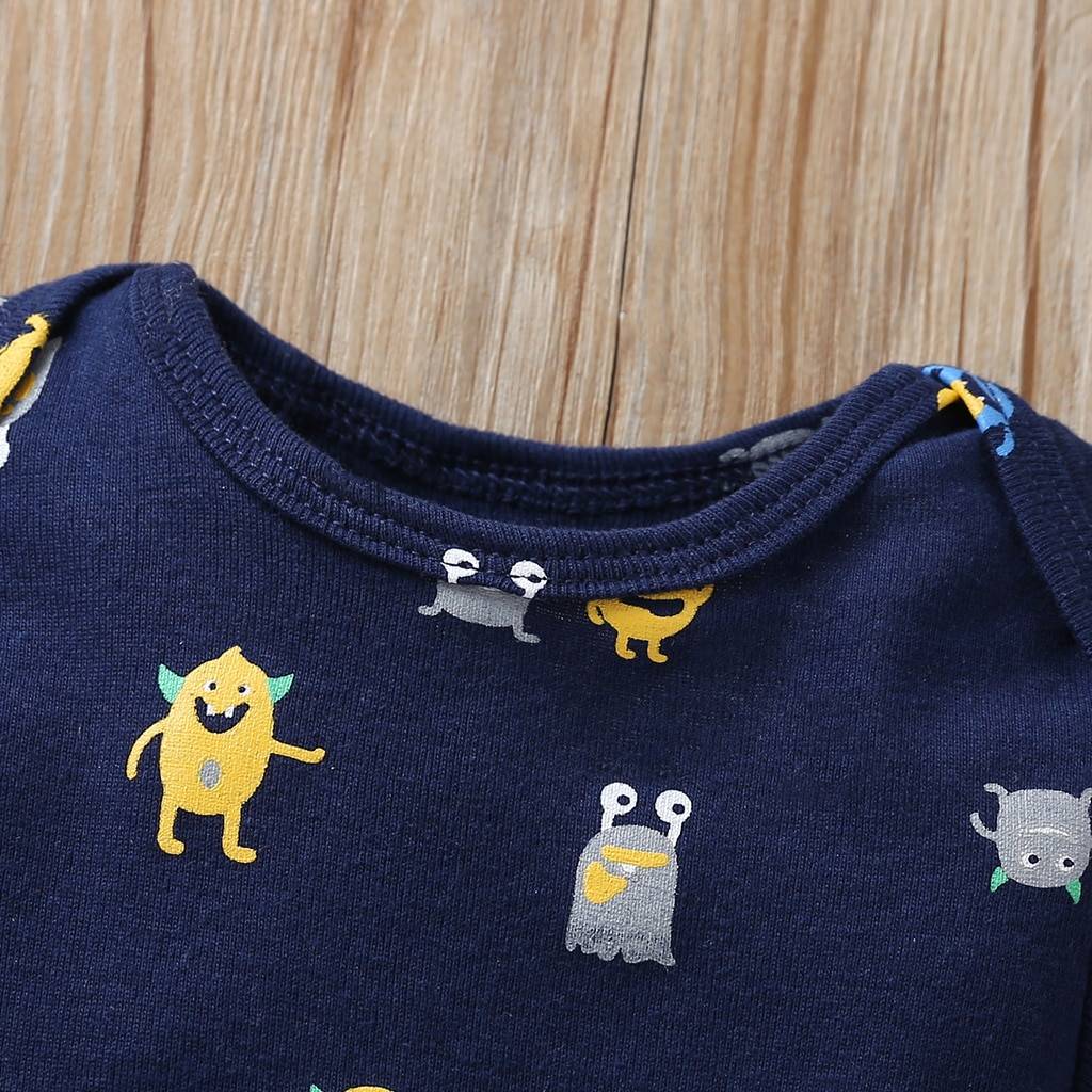 Printed Cotton Baby's Onesies 5 pcs Set