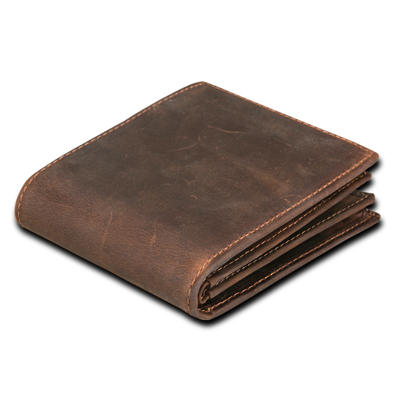 Men’s Vintage Compact Genuine Leather Wallet