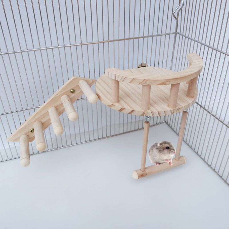 Wooden Climbing Toy for Small Pets