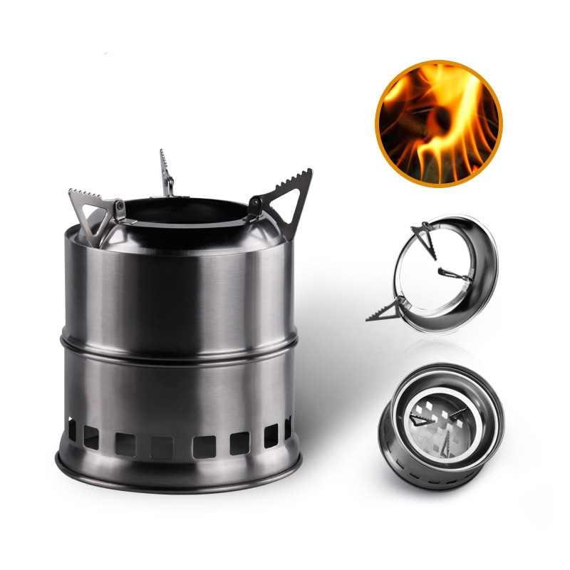 Stainless Steel Wood Camping Stove