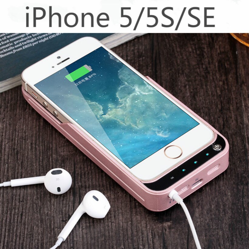 4200 mAh External Battery Charger Case for iPhone 5 5s SE