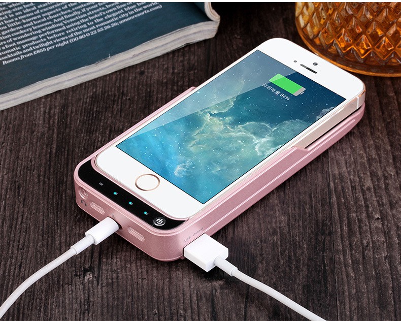 4200 mAh External Battery Charger Case for iPhone 5 5s SE