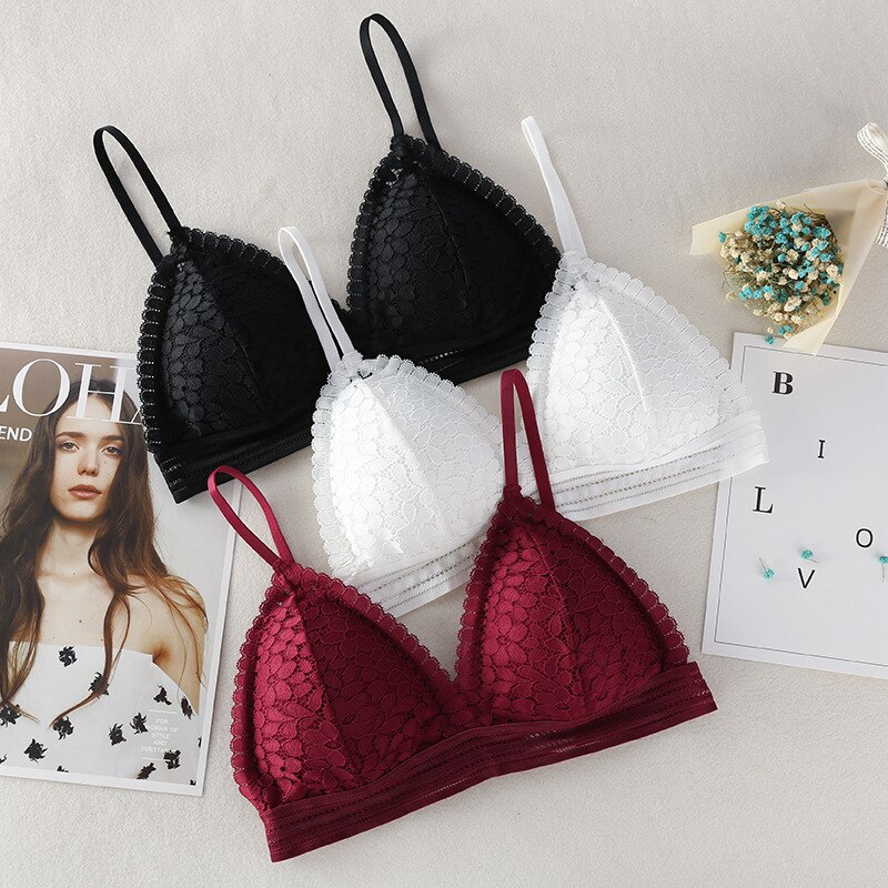 Women's French Thin Cup Wireless Push Up Bra Women's French Thin Cup Wireless Push Up Bra