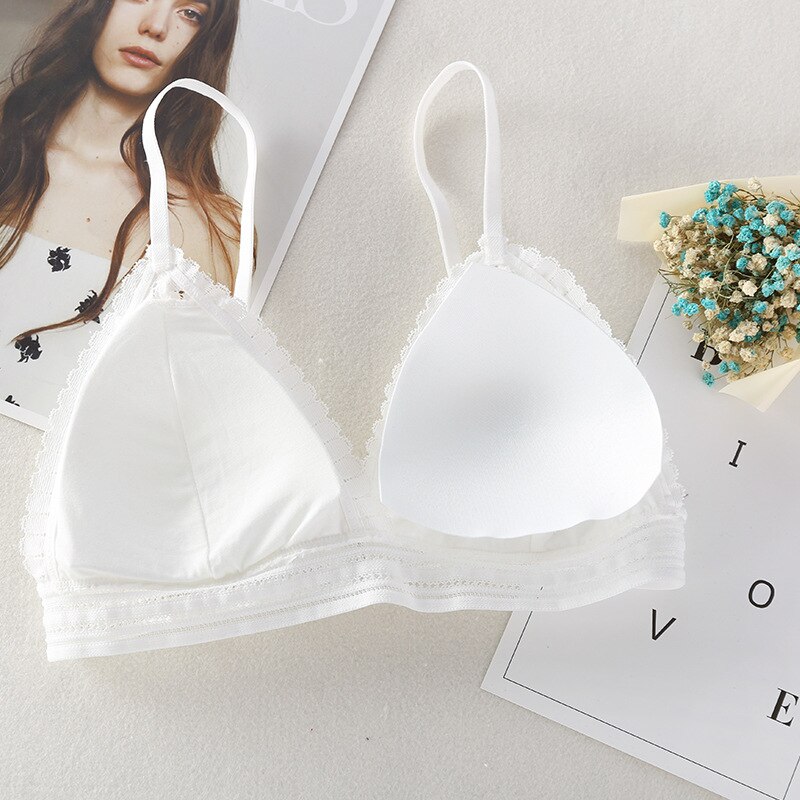 Women's French Thin Cup Wireless Push Up Bra Women's French Thin Cup Wireless Push Up Bra
