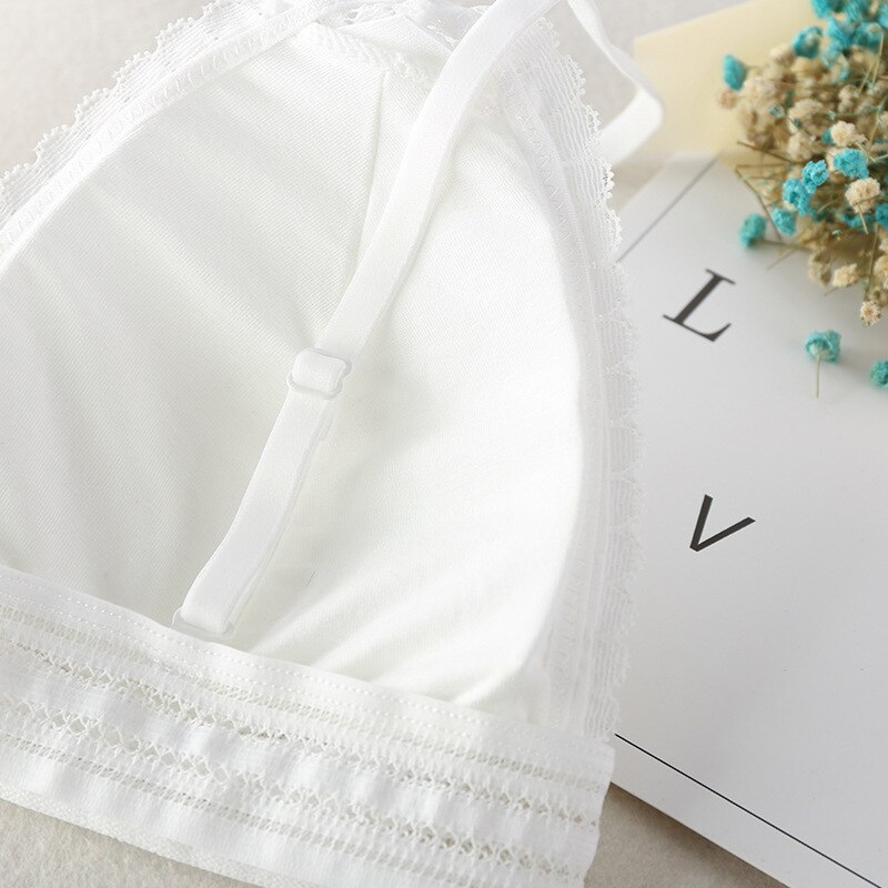 Women's French Thin Cup Wireless Push Up Bra Women's French Thin Cup Wireless Push Up Bra