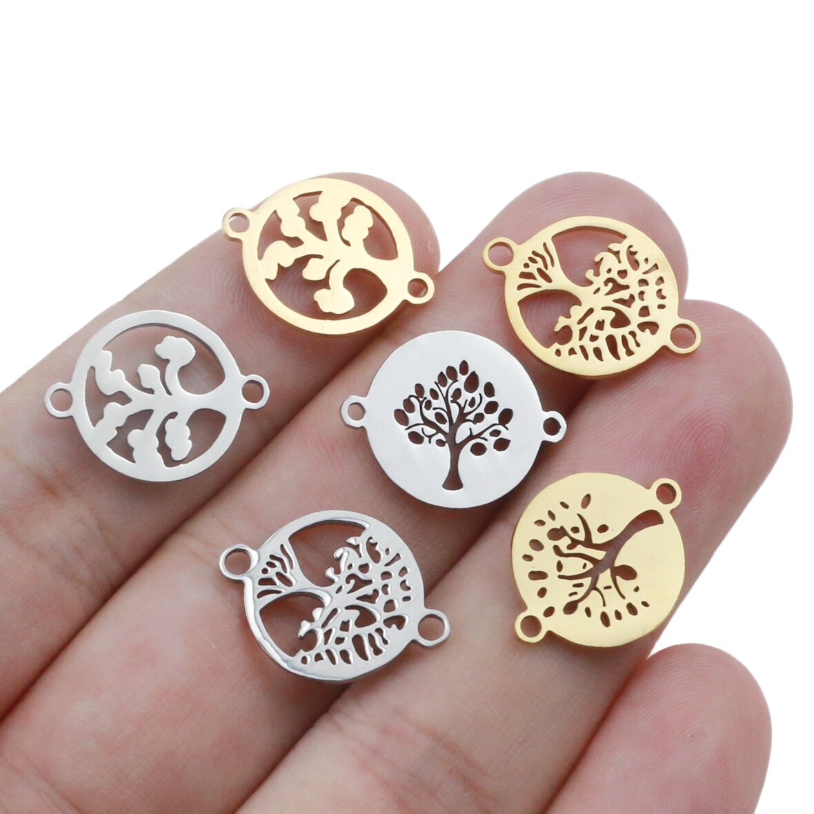 Metal Round Shaped Charms