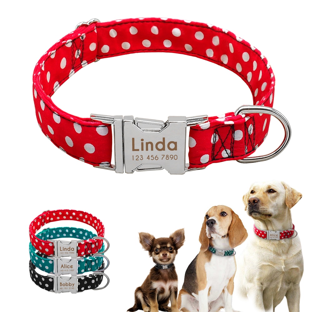 Dog's Polka Dot Collar