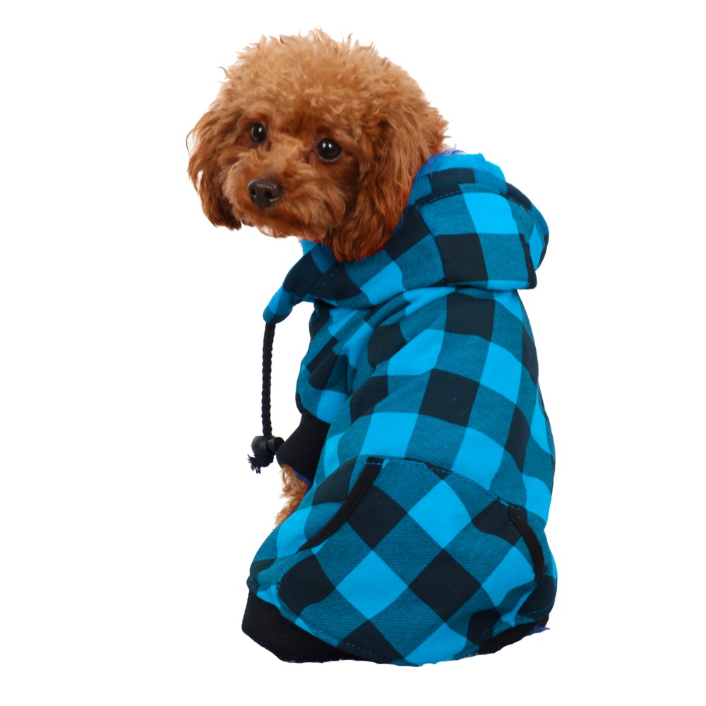 Warm Plaid Coat with Removable Hoodie