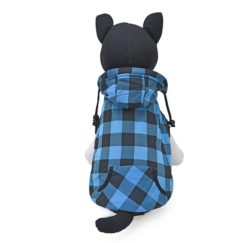 Warm Plaid Coat with Removable Hoodie