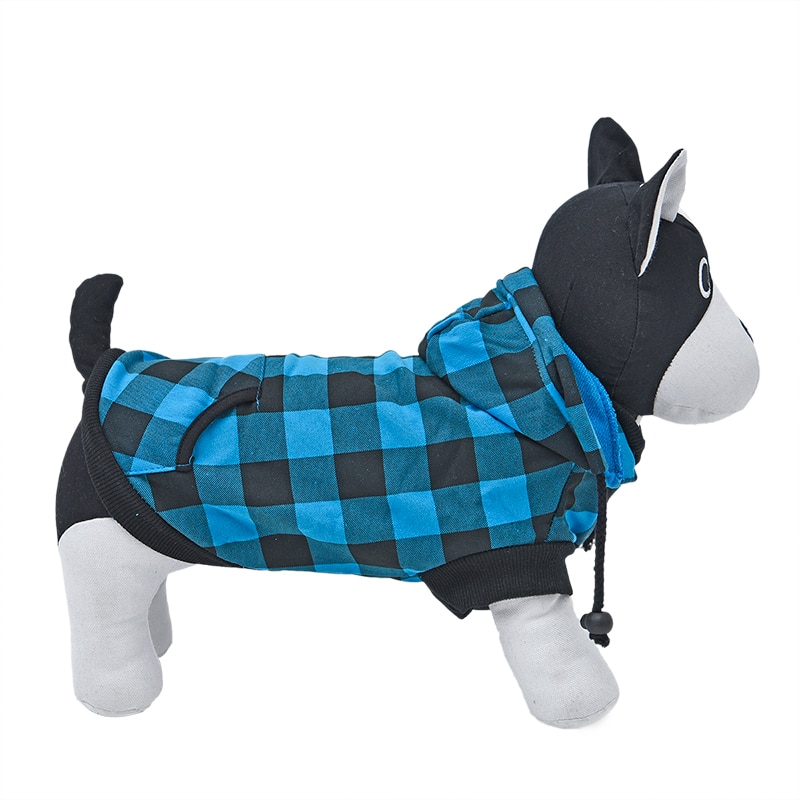 Warm Plaid Coat with Removable Hoodie