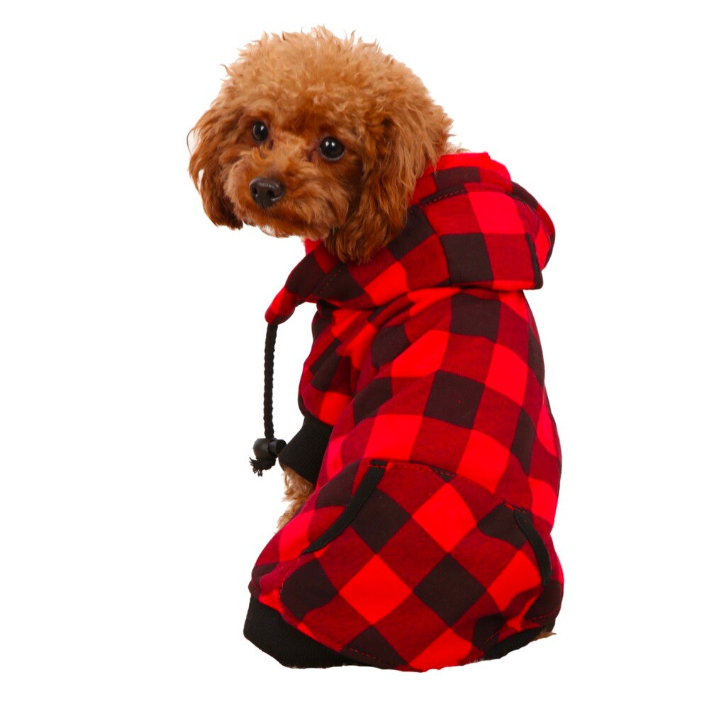 Warm Plaid Coat with Removable Hoodie