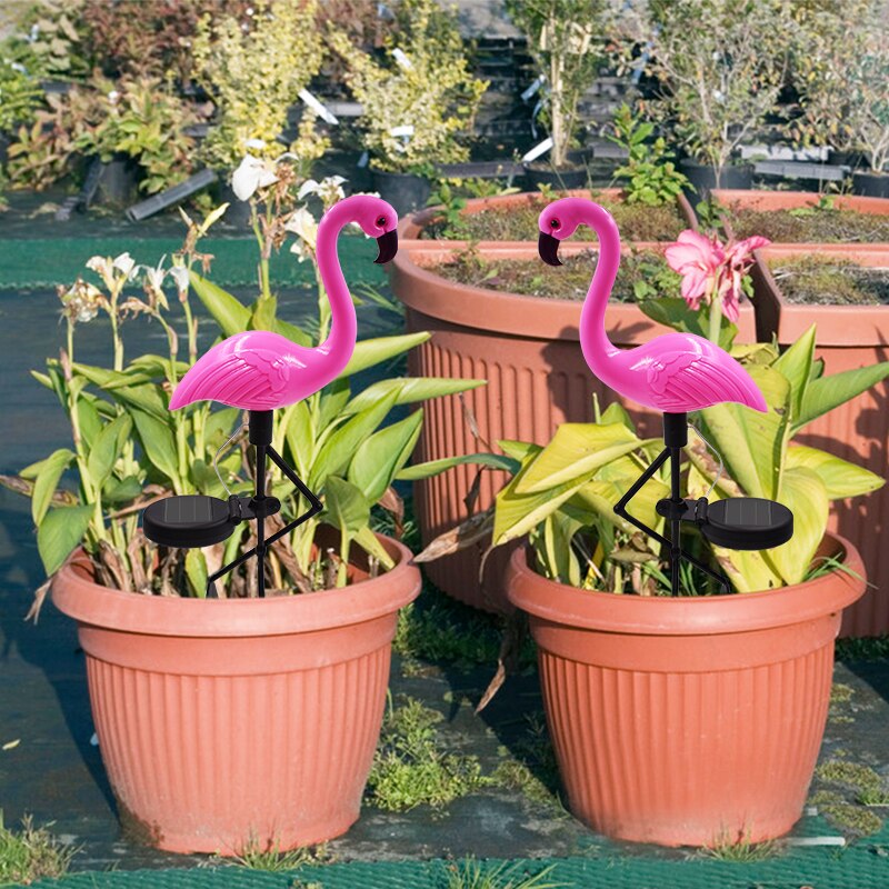 Solar Flamingo Shaped Lawn Lamp