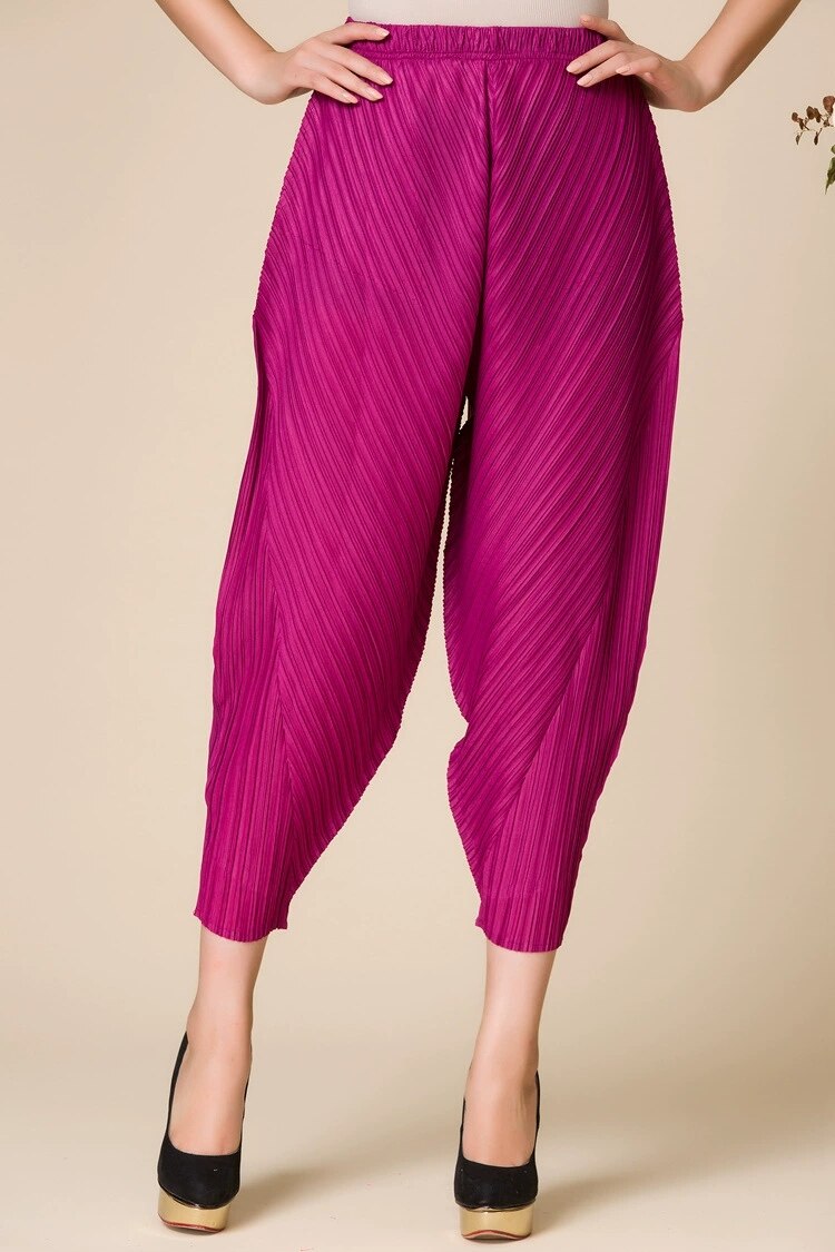 Women's Breathable Pleated Trousers