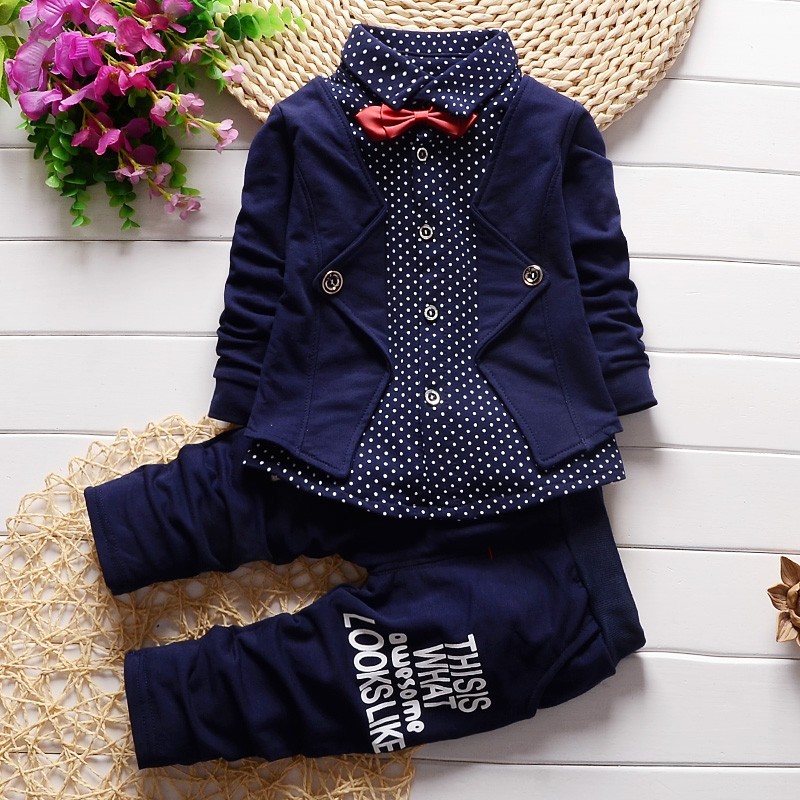 Baby Boy’s Cute Polka Dot Patterned Clothing Set Baby Boy’s Cute Polka Dot Patterned Clothing Set