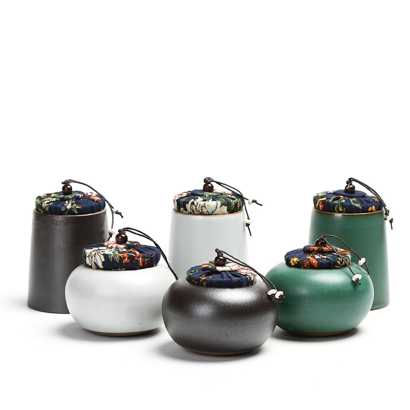 Japanese Style Ceramic Tea Storage Jars