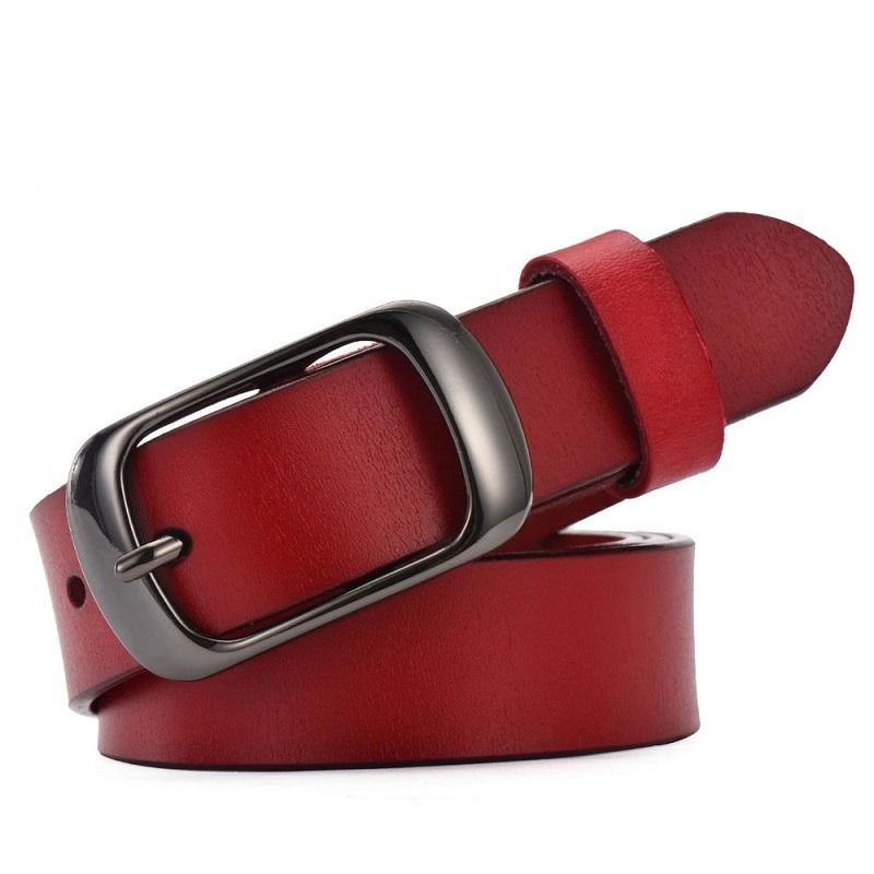 Women's strap casual all-match Women brief genuine leather belt women strap pure color belts Top quality jeans belt WH001