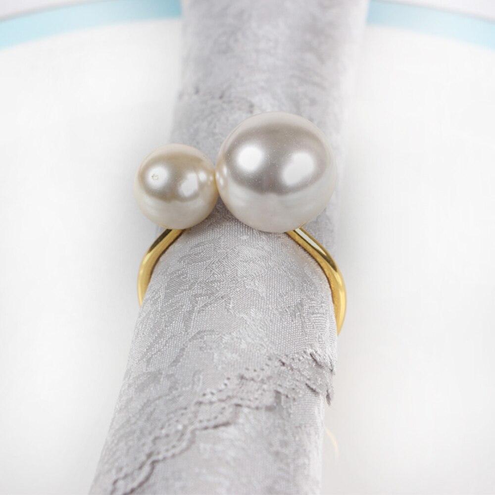Pearl Napkin Ring 12 Pcs Set