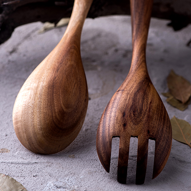 Acacia Spoon and Fork Set