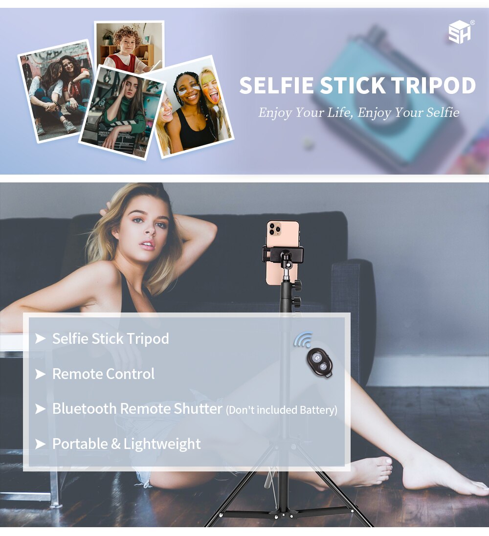 Aluminum Selfie Tripod for Phone Camera