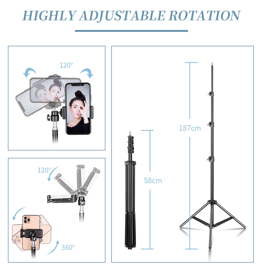 Aluminum Selfie Tripod for Phone Camera