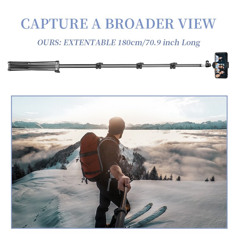 Aluminum Selfie Tripod for Phone Camera