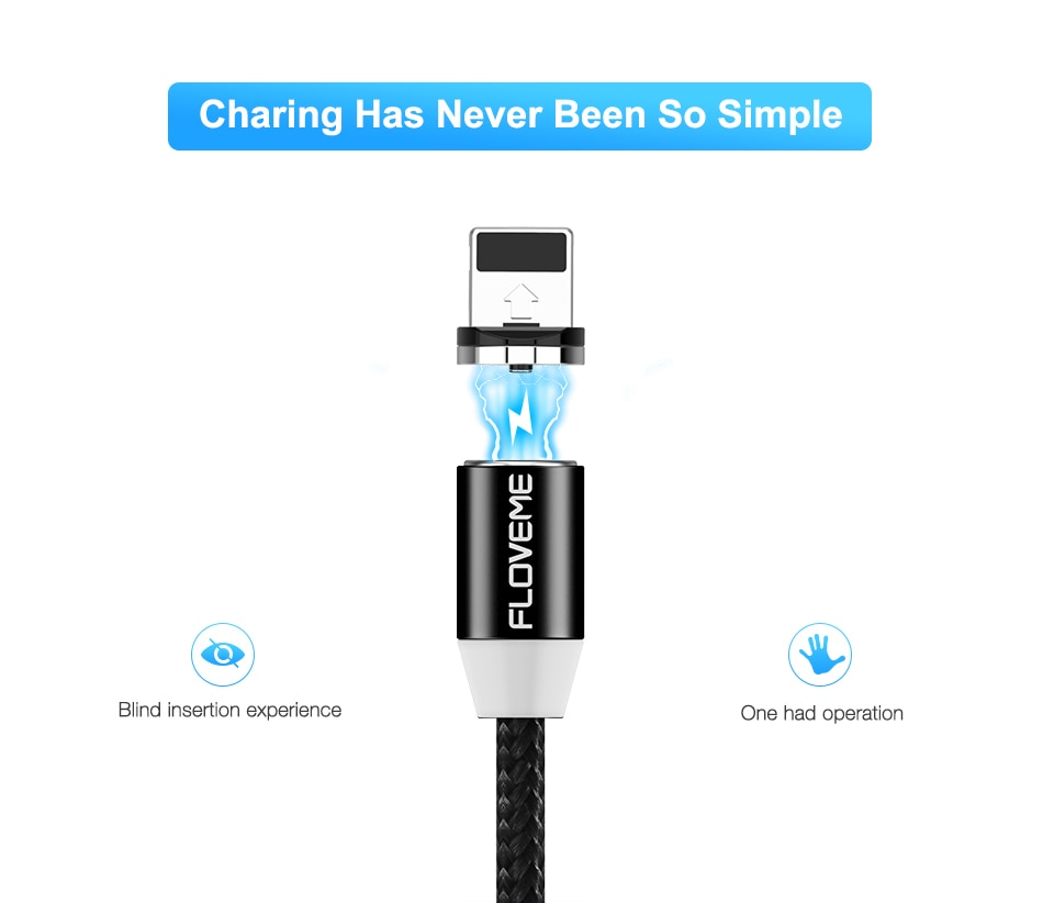 1M Magnetic Design Micro USB Charging Cable