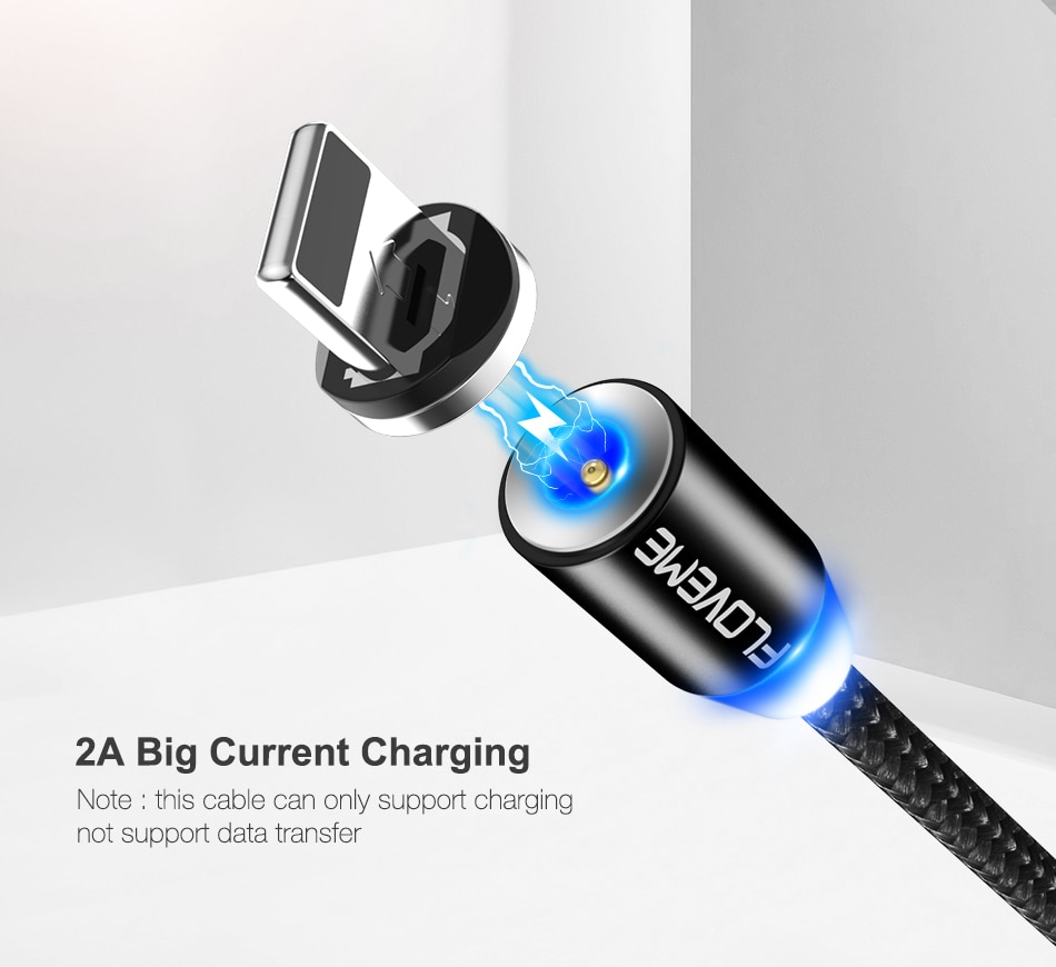 1M Magnetic Design Micro USB Charging Cable