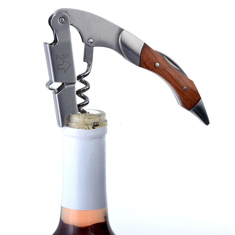 Portable Stainless Steel Corkscrew and Foil Cutter