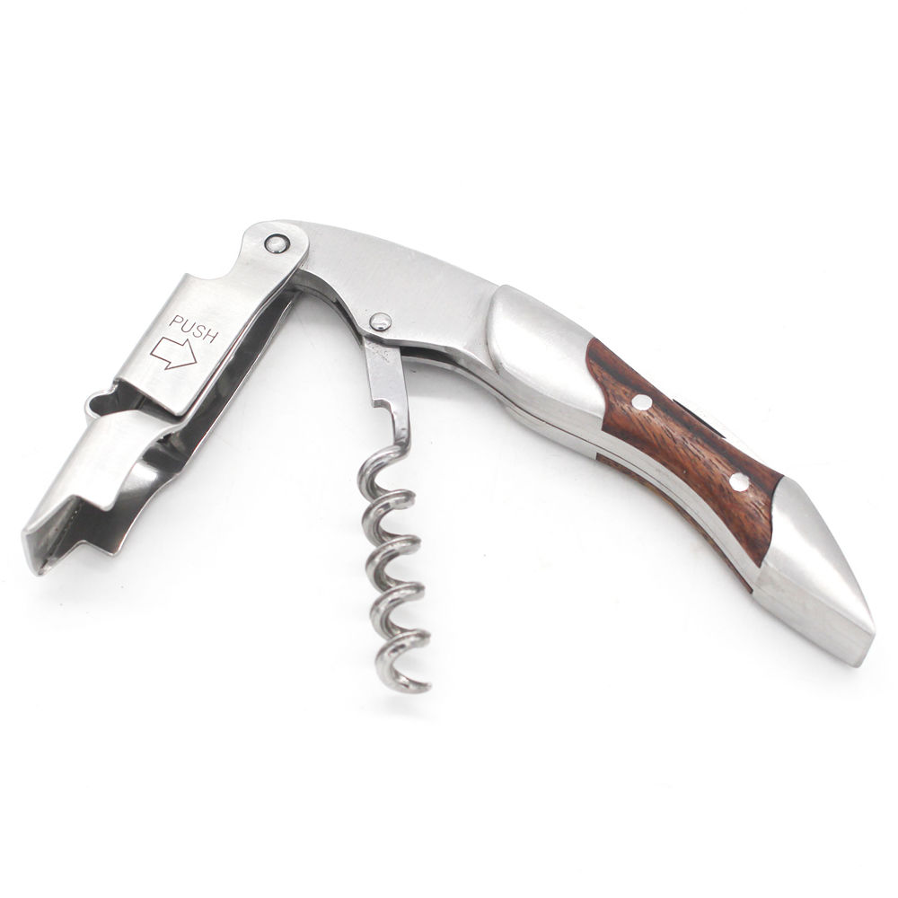 Portable Stainless Steel Corkscrew and Foil Cutter