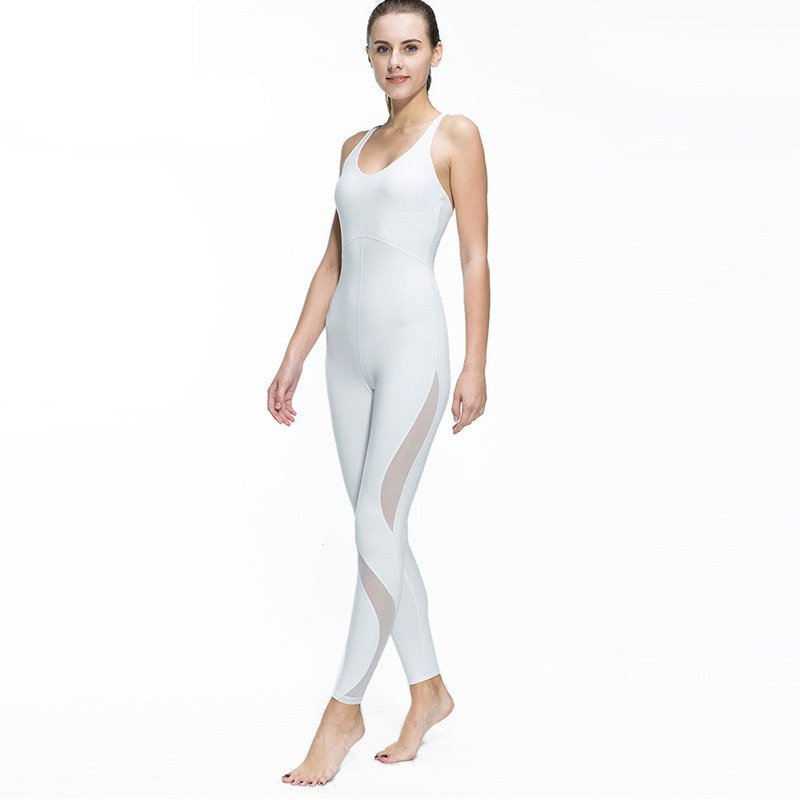 Breathable Mesh Yoga Women's Bodysuit