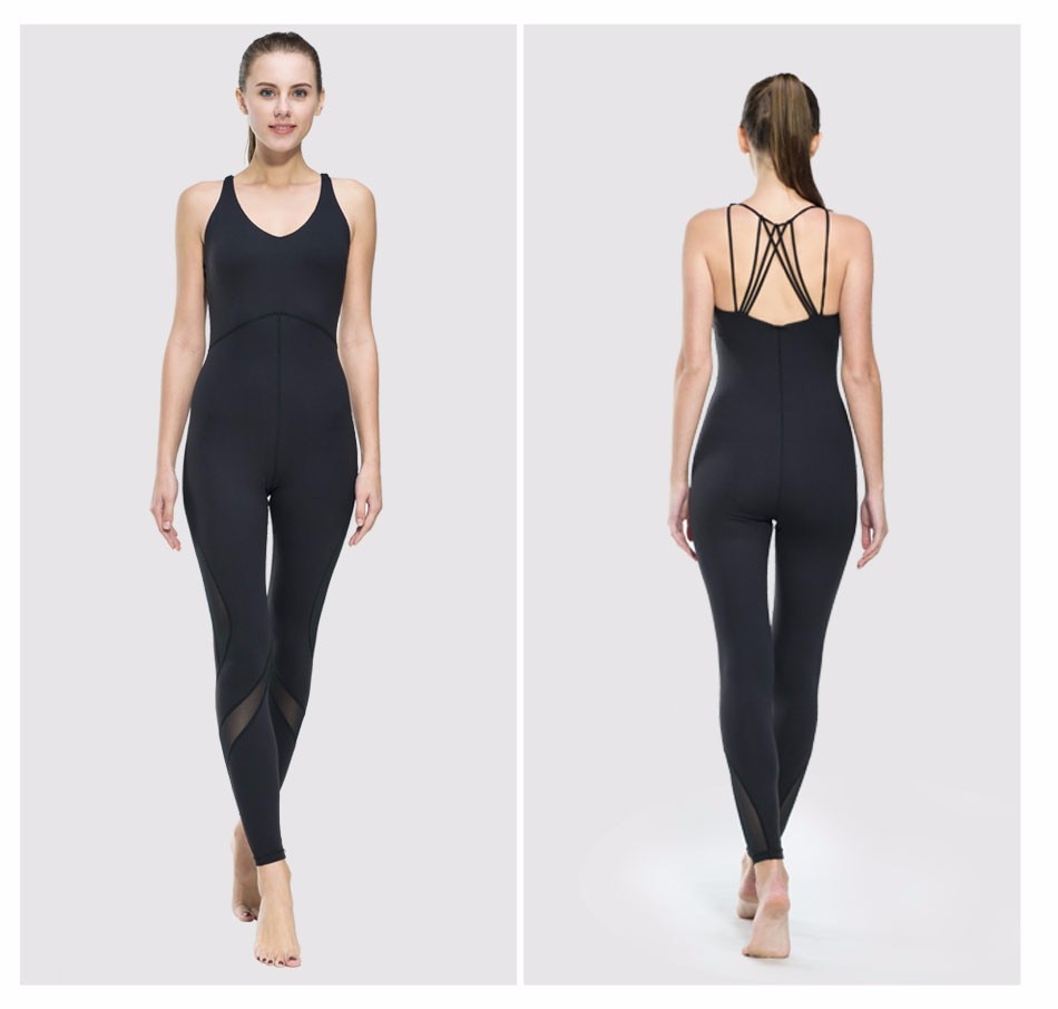 Breathable Mesh Yoga Women's Bodysuit